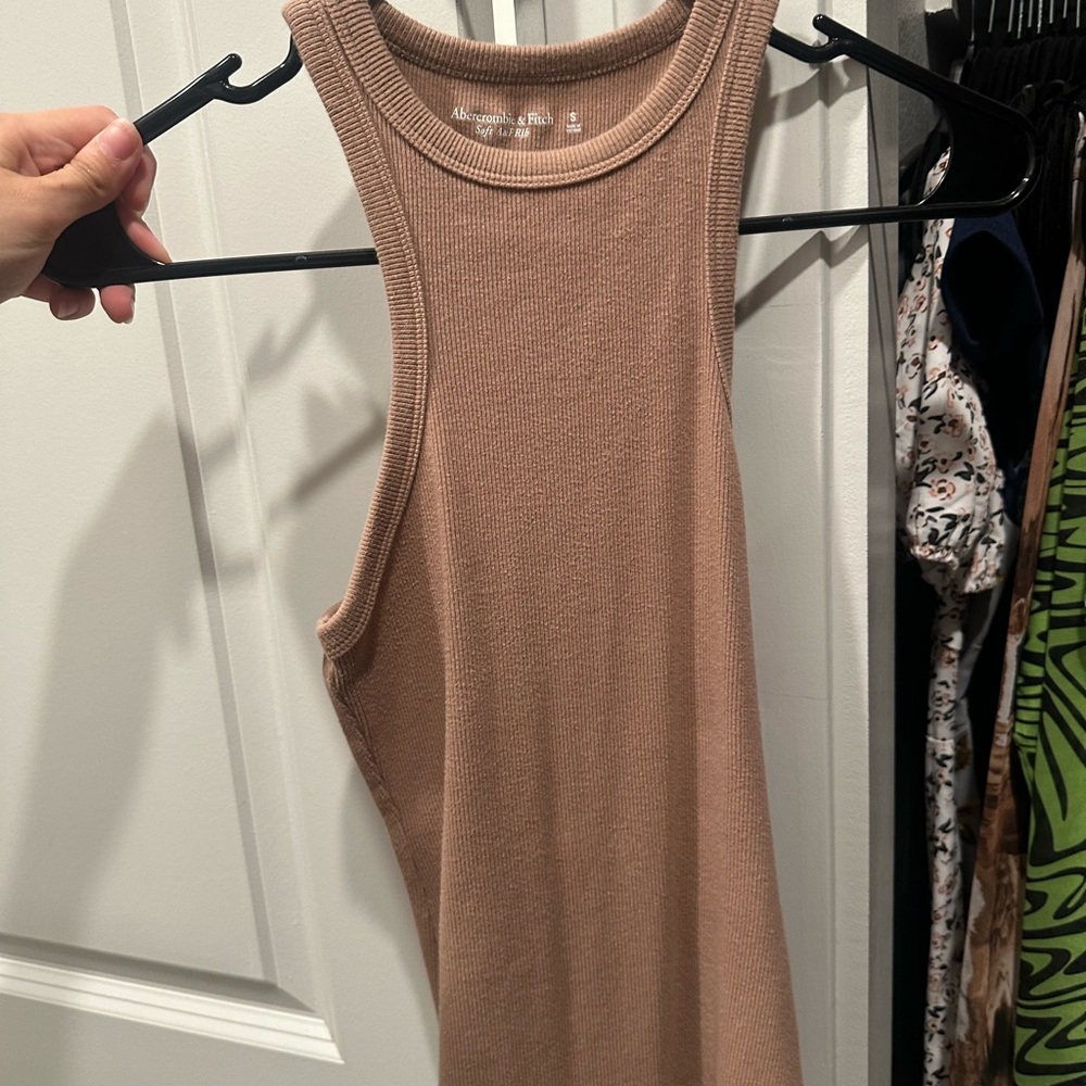 Abercrombie & Fitch Tan Tank Top Bodysuit